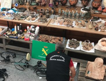 Detenidos cinco miembros de una organización criminal dedicada a expoliar yacimientos arqueológicos que actuó en Teruel y otras provincias