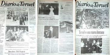 Hemeroteca: Pizarro, Sabina, Gea y Cañada, nombres propios de las Fiestas del Ángel de Teruel de 1993