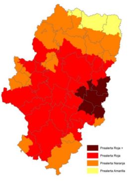 Alto riesgo de incendios forestales en la provincia de Teruel