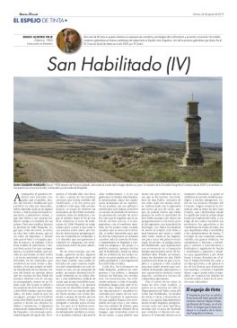 El Espejo de Tinta, los relatos del verano de DIARIO DE TERUEL. San Habilitado (IV), de Emilio Alonso Feliz