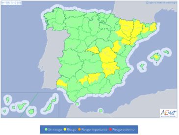 La ola de calor empieza este miércoles con 31 provincias en riesgo, entre ellas Teruel