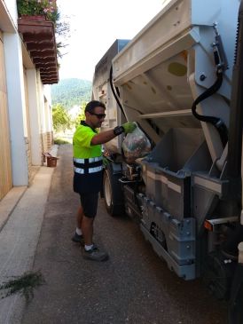 El Matarraña supera el 70% de reciclaje con la recogida a domicilio de los residuos urbanos