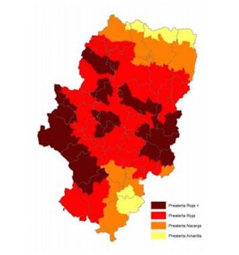 La zona de Jiloca y Gallocanta, en máximo riesgo de incendio forestal