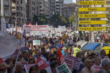 La capacidad de movilización de Teruel Existe sigue en alza dos décadas después: casi una treintena de manifestaciones y concentraciones