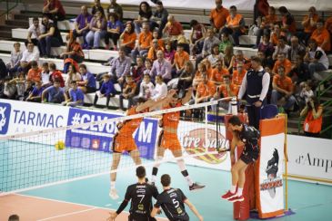 El CV Teruel gana 3-2 en Los Planos ante Chaumont en un espectacular partido de Champions