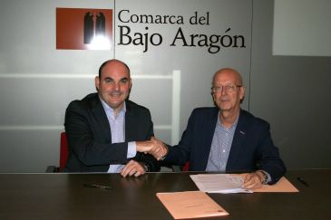 La Comarca del Bajo Aragón y el Ayuntamiento de Alcañiz suscriben convenios sobre la Oficina de Consumo y el Vencimiento del Dragón