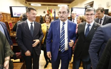 Lambán defiende en Teruel la labor de los jueces para la 