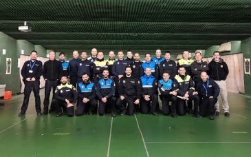 Policías locales de 14 municipios concluyen el primer curso del Gobierno de Aragón de especialista en tiro