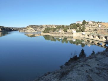 El embalse del Arquillo de Teruel comienza el año con el nivel más alto de agua embalsada de la década