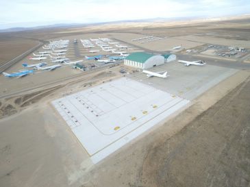 El Aeropuerto de Teruel licita la redacción del proyecto del hangar de pintura de aeronaves