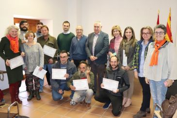 El taller de empleo de Villel se clausura con los 6 alumnos preparados para Samag