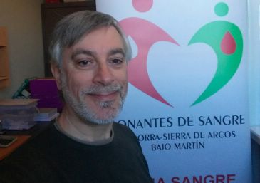 Vicente Revuelta, secretario de los Donantes de Sangre Andorra-Sierra de Arcos y Bajo Martín: “Una sola donación puede salvar tres vidas y se puede hacer tres veces al año”