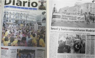 Hemeroteca: la primera manifestación de Teruel y Soria que reunió a 10.000 personas en Madrid