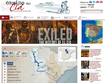 El Camino del Cid presenta una página web en inglés que pretende convertirse en el lugar de referencia del mundo cidiano de habla inglesa en internet