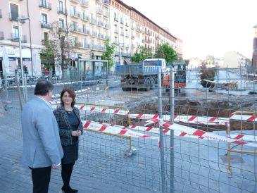 El paseo del Óvalo de Teruel será estabilizado con unos 10.000 kilos de cemento