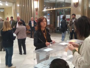 Marisa Romero, candidata a la Alcaldía de Teruel por CHA anima a los turolenses a participar en la fiesta de la democracia