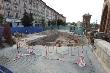 Aparece una bóveda durante las obras en el paseo del Óvalo