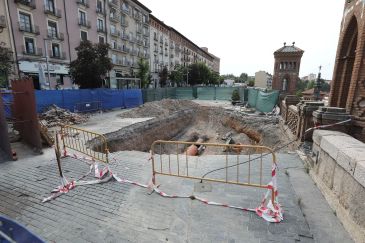 Aparece una bóveda durante las obras en el paseo del Óvalo