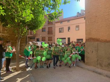 Muniesa le echa un pulso al cáncer con una marcha en la que participan 214 personas