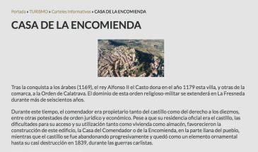 El Ayuntamiento de La Fresneda corrige la referencia a Alfonso I de Cataluña en su web y en un cartel