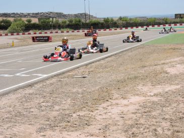 Mario Martínez, Xavier Almirall y Erik Alonso se imponen en la segunda prueba de la Copa de Aragón de karting