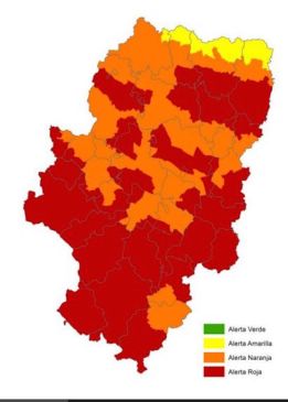 Las peligrosas tormentas secas acechan esta tarde al extremo suroriental de Teruel