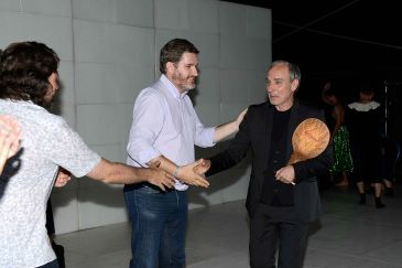 Eusebio Poncela recibe el Trovador 2019 durante el festival XXVI Castillo de Alcañiz