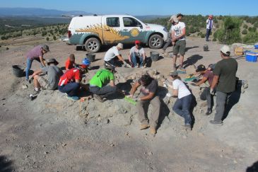 La Universidad de Verano de Teruel colabora con Dinópolis para mostrar las prácticas en excavación de dinosaurios