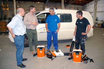 El Ayuntamiento de Alcañiz adquiere material para mejorar la limpieza de vías urbanas