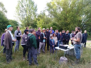 Unas 40 personas participan en un anillado de aves en Monteagudo