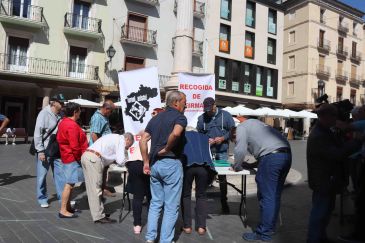 La recogida de firmas de Teruel Existe para concurrir al 10N arranca con éxito
