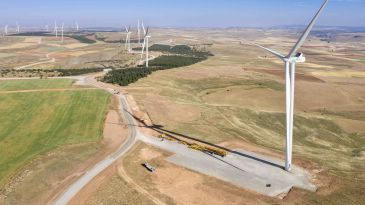 Enel conecta el parque eólico de mayor potencia que se construye en Aragón situado en Mezquita, Fuentes Calientes, Cañada Vellida y Rillo