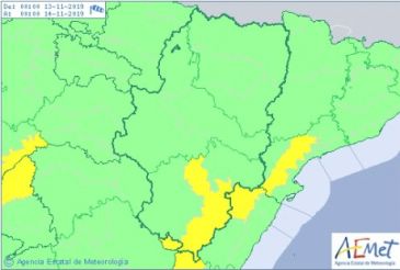 Aviso amarillo por viento en las sierras turolenses de Gúdar y Maestrazgo