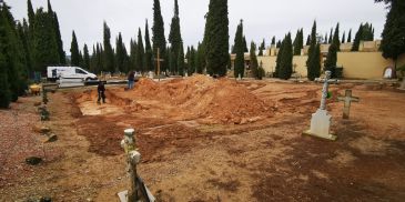 Nueva prospección en el cementerio de Alcañiz en busca de represaliados