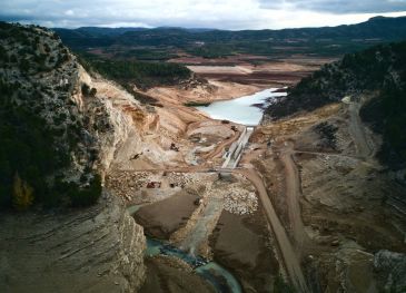 Concluye el desmontaje del puente de Santolea sin fecha para su reubicación