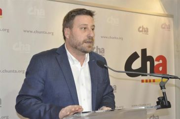 Soro (CHA) dice que sería bueno que Teruel Existe fuera portavoz del conjunto de Aragón