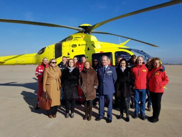 Los helicópteros del 112 de Teruel y Zaragoza incorporan la posibilidad de conservar y suministrar sangre en casos de emergencias sanitarias