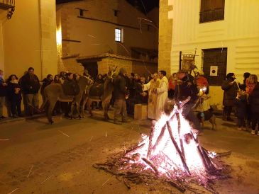 El Club de Pelota El Fuerte, clavarios de San Antonio 2020 en Rubielos de Mora