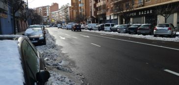 La ciudad de Teruel recupera la calma tras la nieve, aunque el parque de Los fueros seguirá cerrado