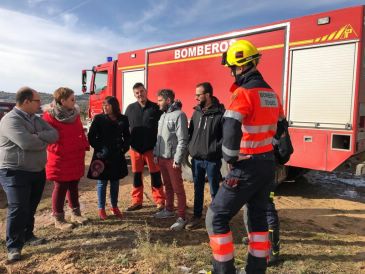 Los bomberos de la Diputación de Teruel suministran 300.000 litros de agua a municipios afectados por el temporal
