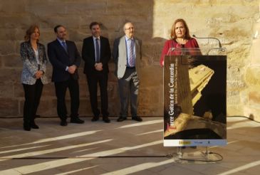 Mayte Pérez destaca el papel de la Torre Gótica de Alcañiz como símbolo de “respeto, diálogo y compromiso”