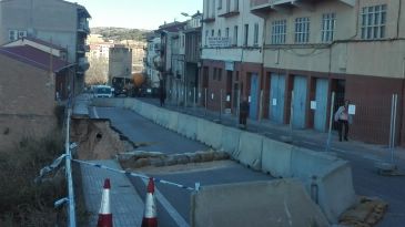 Aprobada la reparación por urgencia del muro de la Cuesta del Corcho de Alcañiz