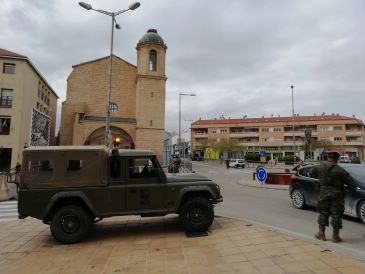 El Ejército de Tierra despliega 30 efectivos en Alcañiz para controlar el confinamiento