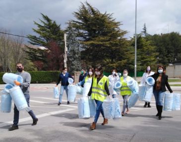 Folder Teruel, EP Elements y Tecnomolde donan al Ayuntamiento de la capital 1.750 mascarillas