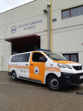 La Agrupación de Protección Civil de la Comarca Comunidad de Teruel colabora con la Subdelegación del Gobierno y el Banco de Alimentos en la ayuda alimentaria a personas desfavorecidas