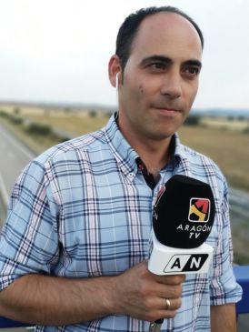 Álvaro Sánchez Férriz, periodista de informativos en Aragón TV: “Es un privilegio poder salir y cumplir con la obligación de informar, aunque asusta ver las calles de Teruel tan vacías”