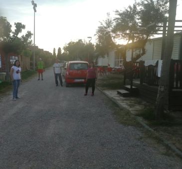 Trabajadores llegados de otras provincias se alojan en el camping de Alcañiz