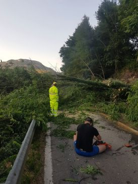 Reabierta la carretera N-330 a su paso por Libros que estuvo cortada por un desprendimiento