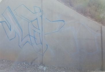 El Ayuntamiento de Teruel sancionará a una persona por realizar pintadas en la zona de la vía perimetral con un máximo de 750 euros