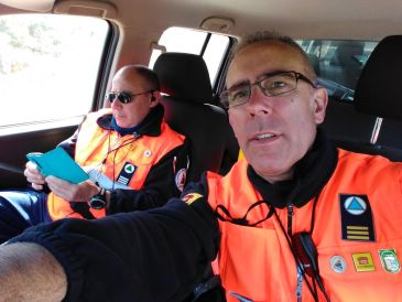 José Ramón Gómez, presidente de los Voluntarios de Protección Civil de la Comarca de Teruel: